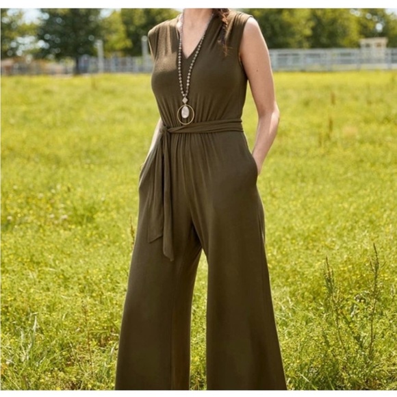 Matilda Jane Pants - Matilda Jane olive jumpsuit.